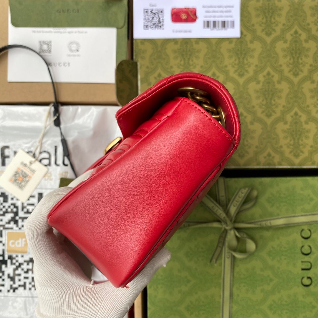 gg marmont 26cm red calfskin gold hardware mysite