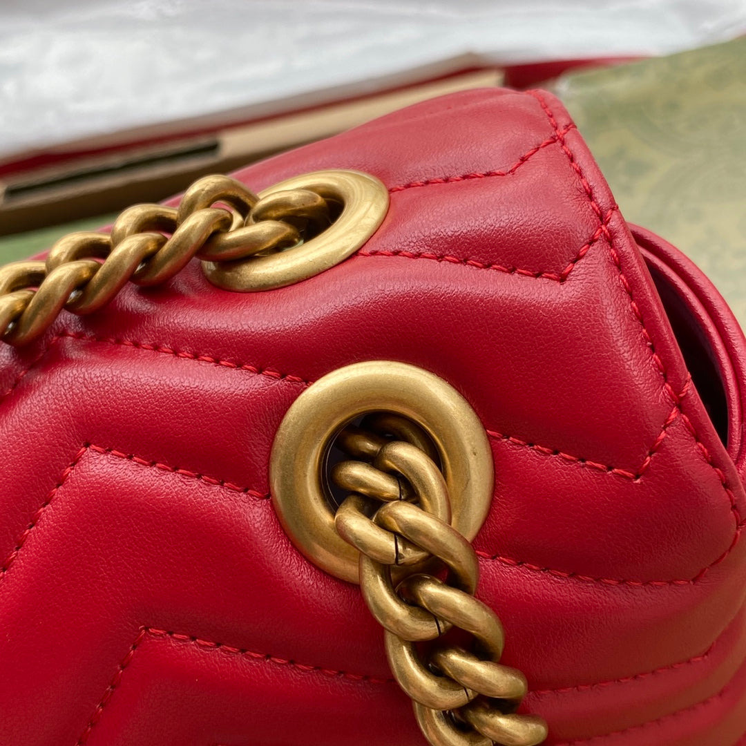 gg marmont 26cm red calfskin gold hardware mysite