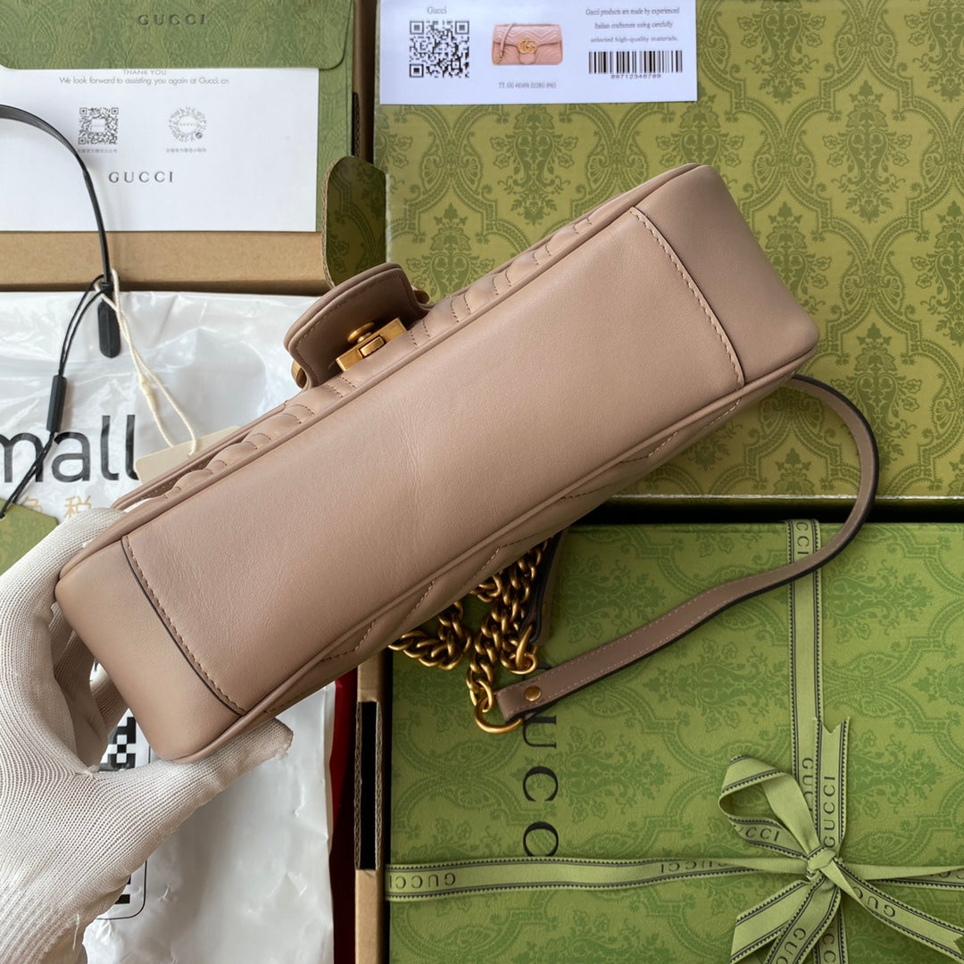 gg marmont 26cm beige calfskin gold hardware mysite