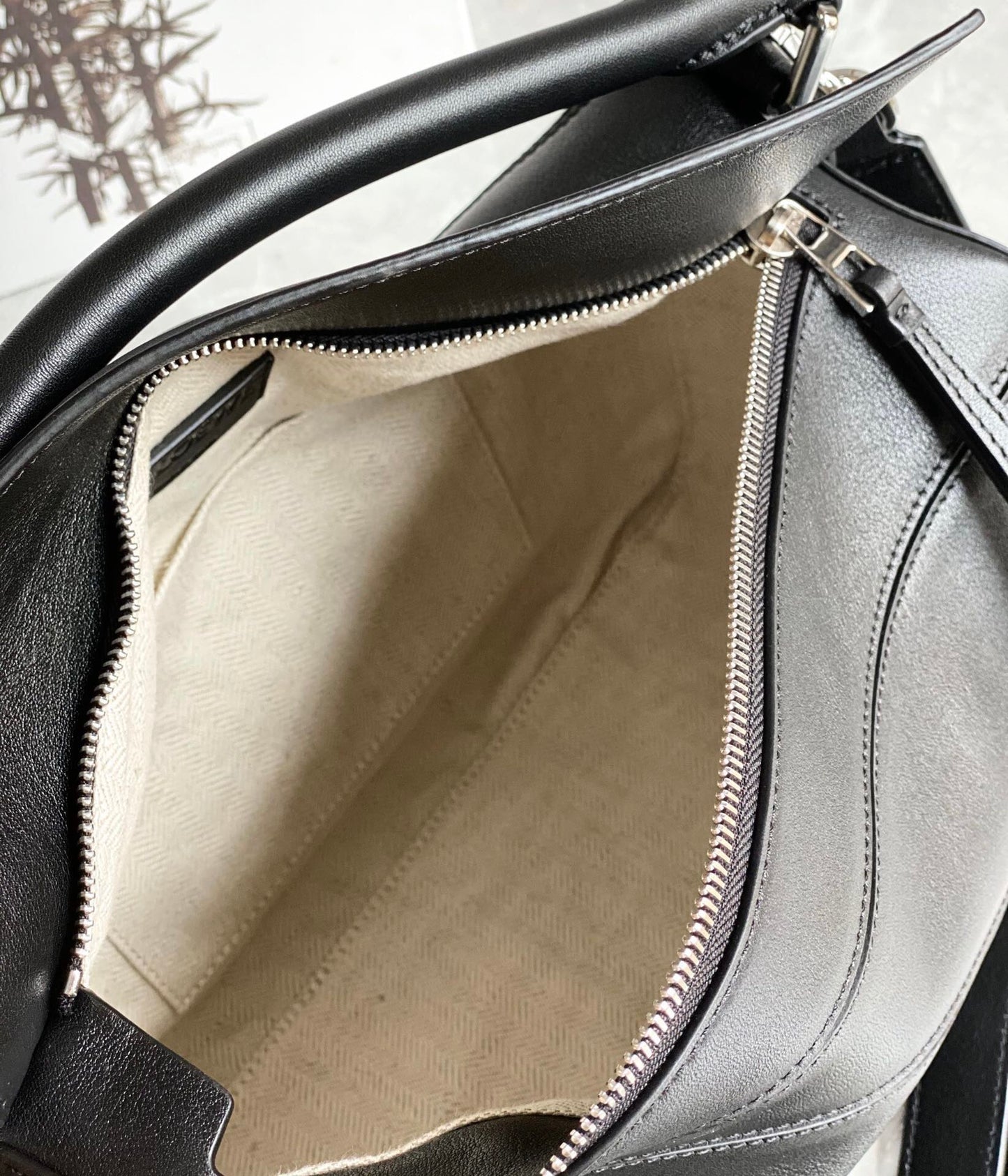 MEDIUM 29 PUZZLE BAG IN BLACK SOFT GRAINED CALFSKIN mysite