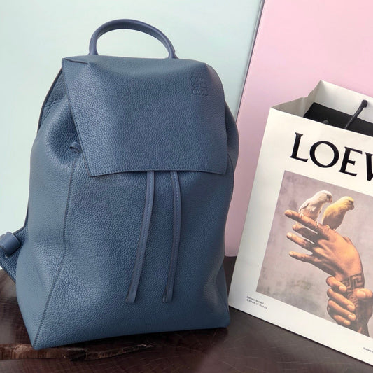 LOEWE FLAMENCO BACKPACK 31 IN NAVY BLUE CALFSKIN mysite