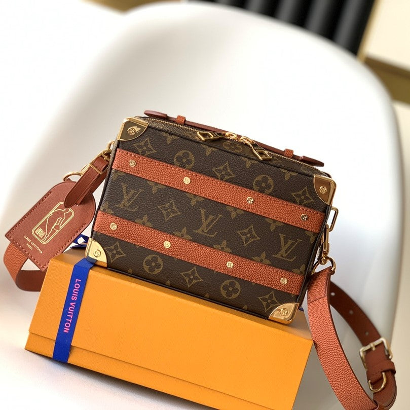 LV x NBA Handle Trunk Bag 21.5cm Brown Monogram Canvas GHW mysite