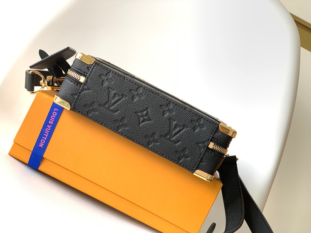 LV x NBA Handle Trunk Bag 21.5cm Black Monogram Grained Leather GHW mysite