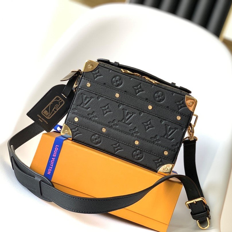 LV x NBA Handle Trunk Bag 21.5cm Black Monogram Grained Leather GHW mysite