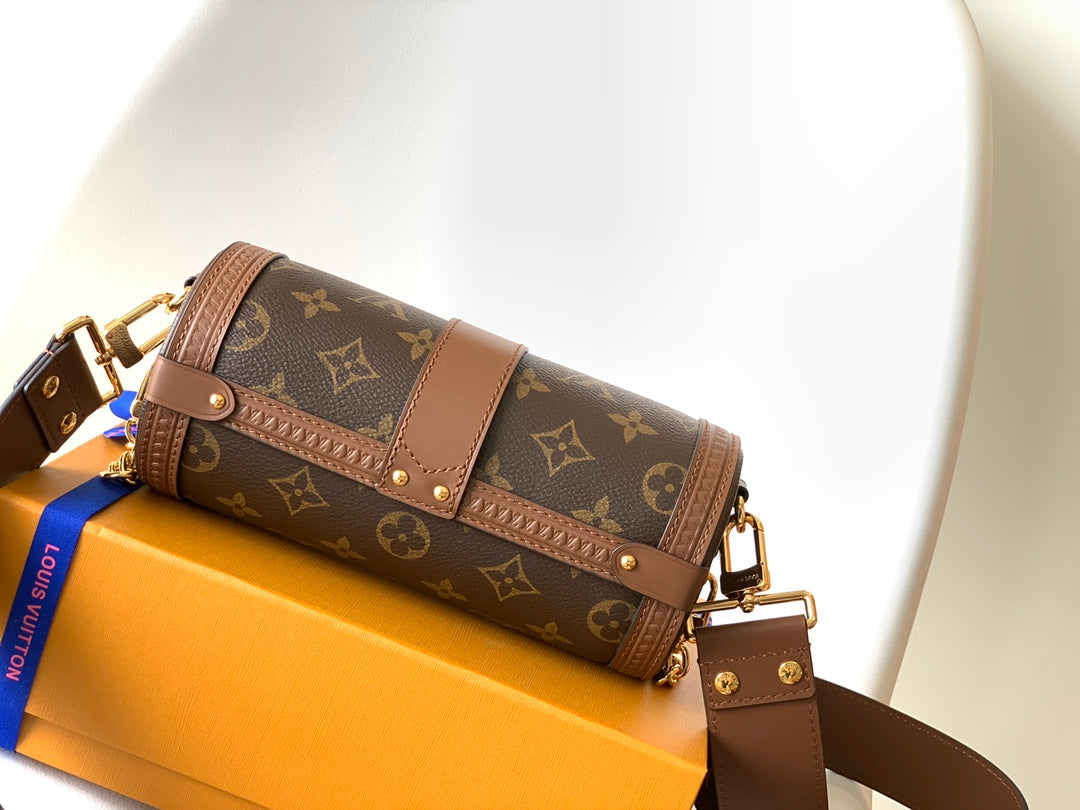 LV Papillon Trunk 19cm Brown Monogram Canvas & Cowhide GHW mysite
