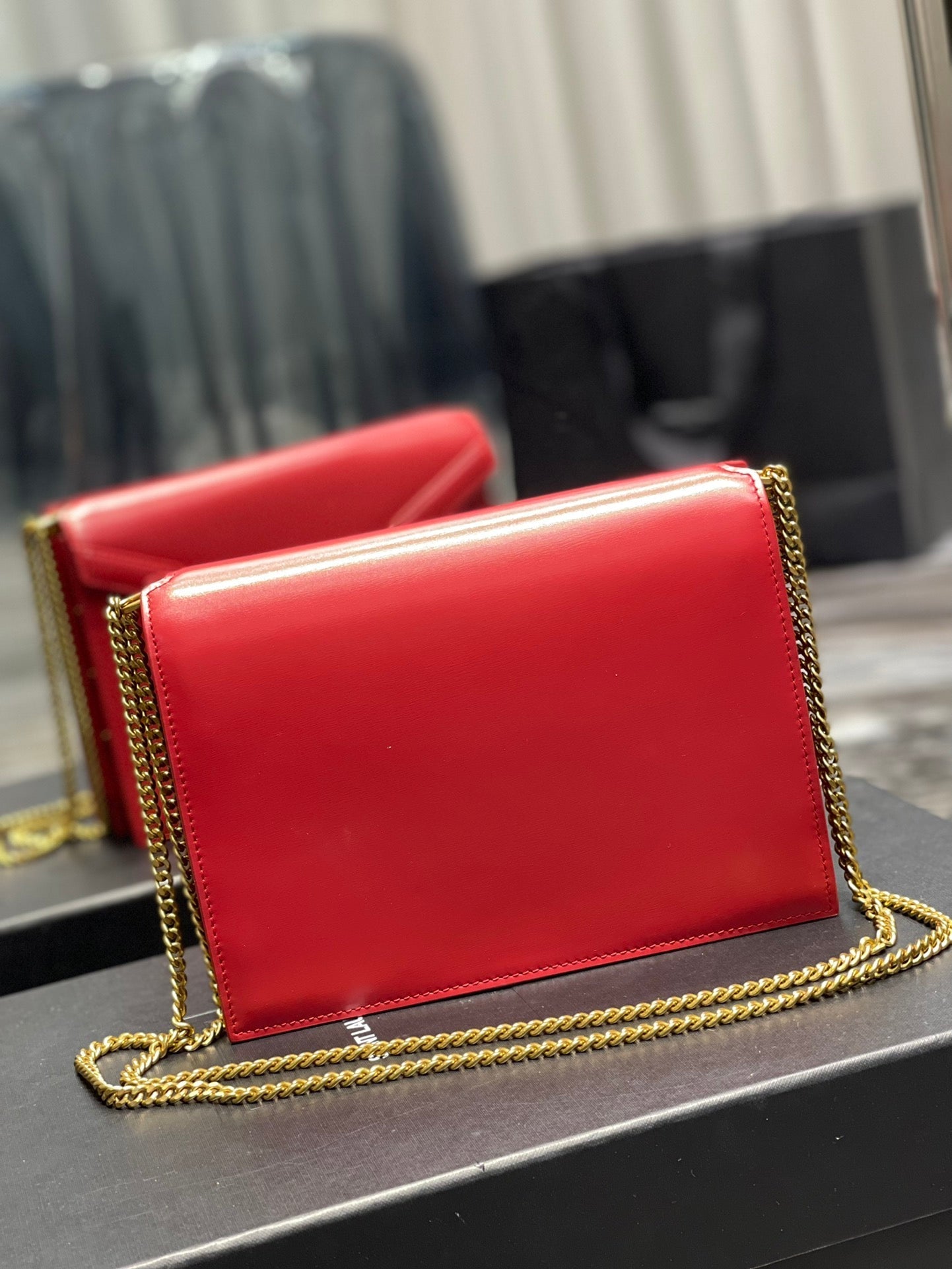 CASSANDRA 22 CHAIN BAG RED CALFSKIN mysite