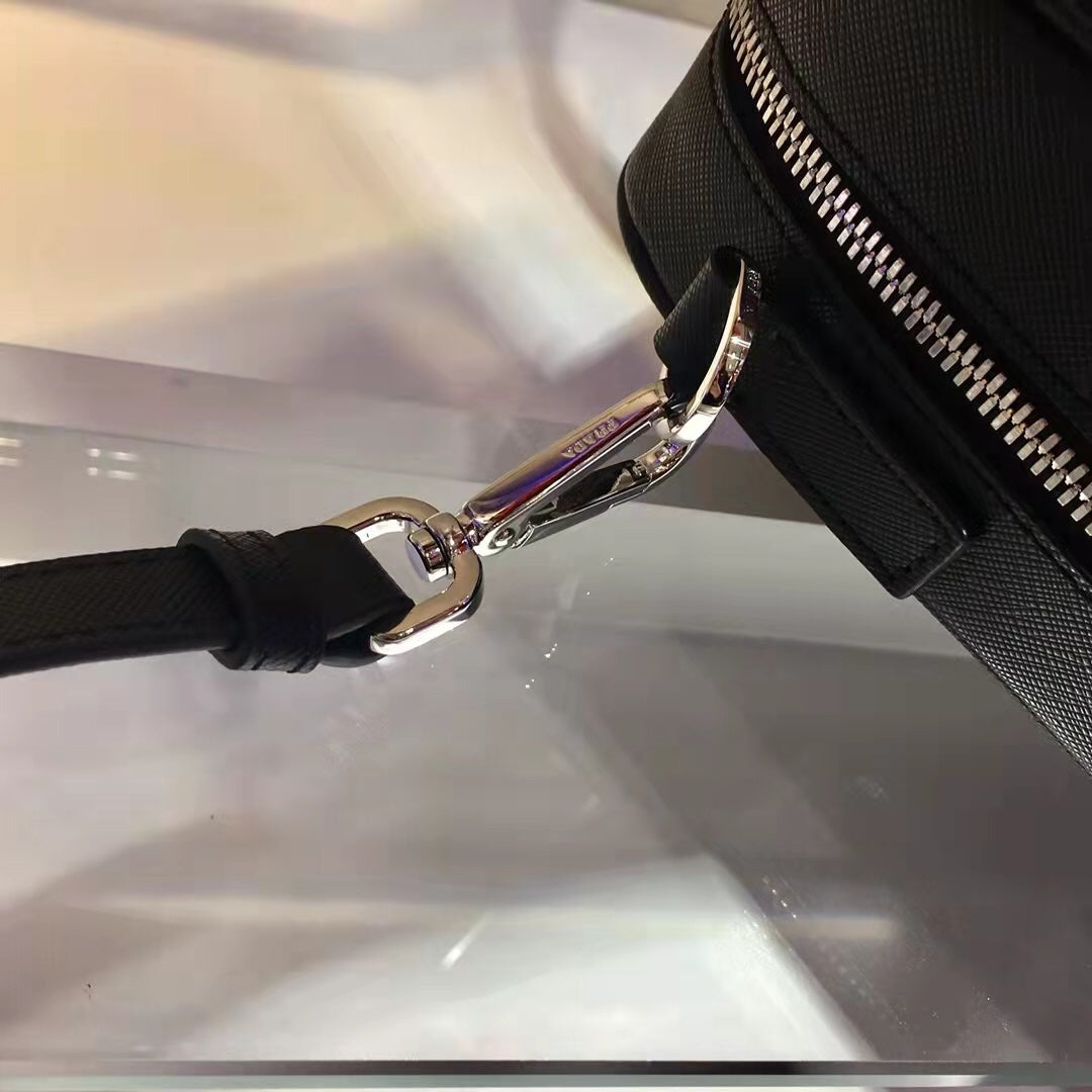 PRA 38 BRIEFCASE IN BLACK SAFFIANO LEATHER mysite