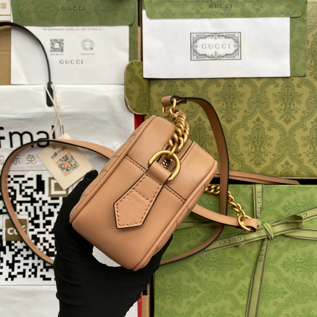 gg marmont mini 18cm zip top dark beige calfskin gold hardware mysite