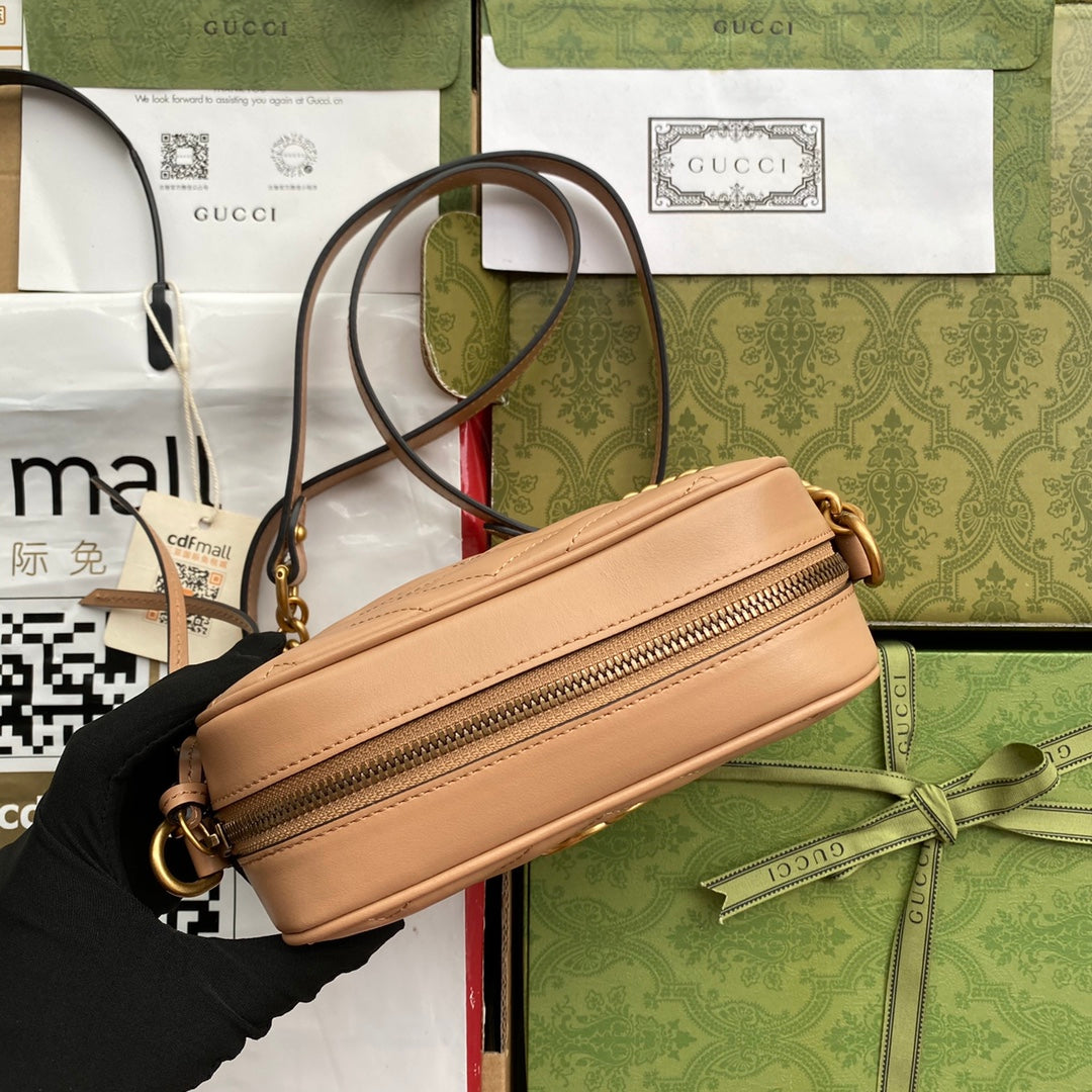 gg marmont mini 18cm zip top dark beige calfskin gold hardware mysite