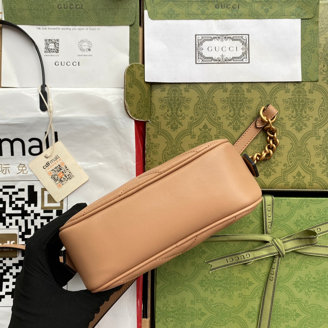 gg marmont mini 18cm zip top dark beige calfskin gold hardware mysite