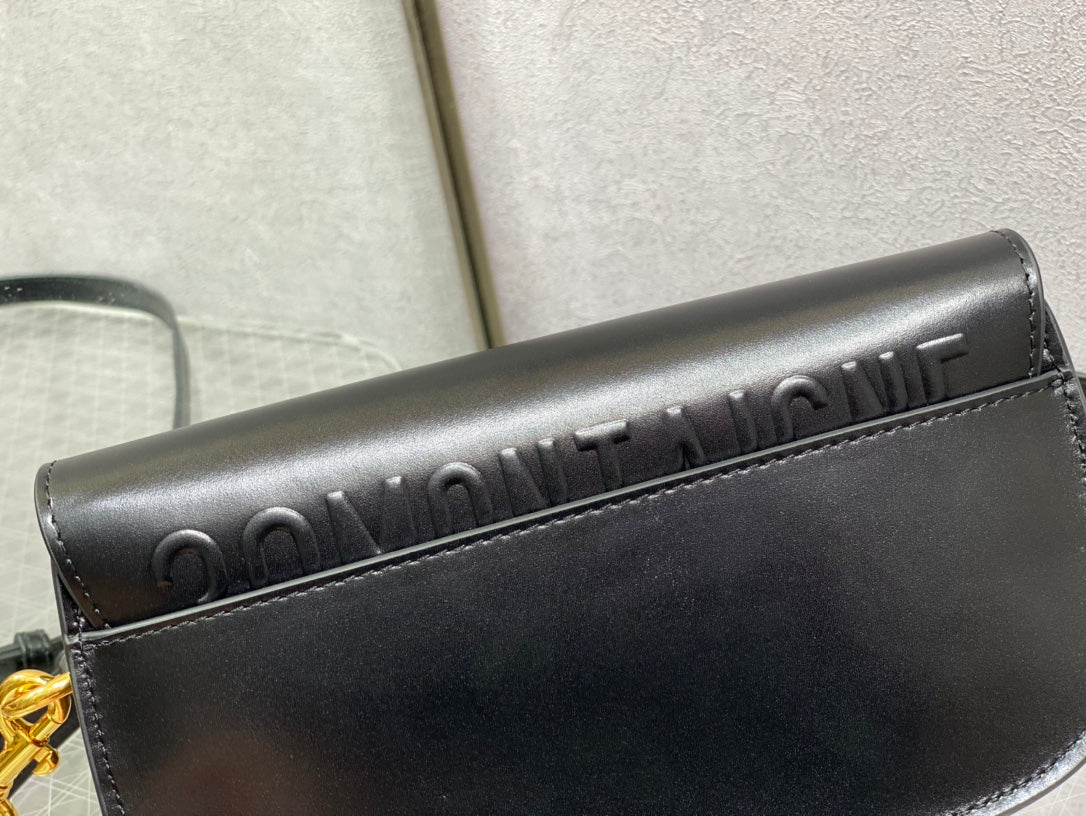 medium cd east west 22cm black calfskin ghw mysite