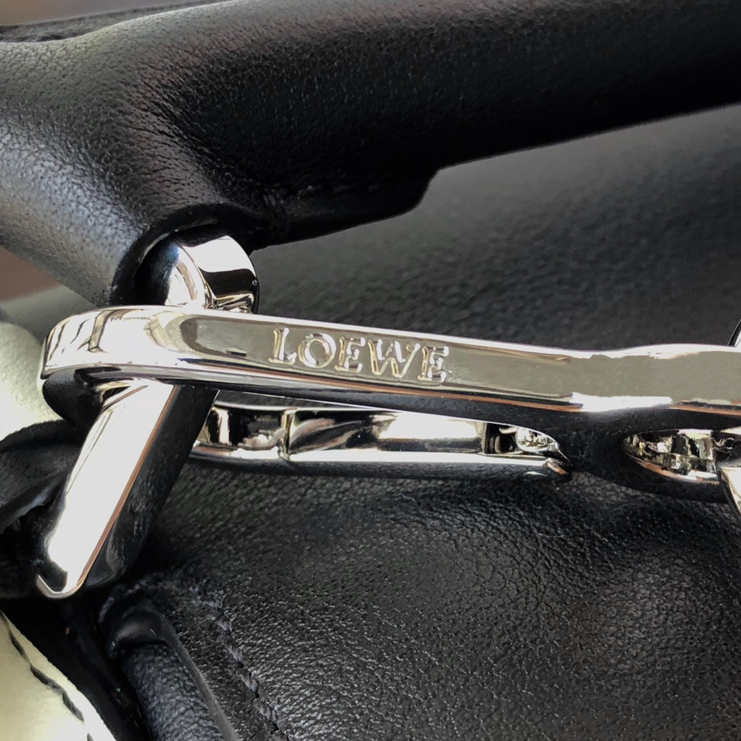 LOE MINI PUZZLE 18 BAG IN BLACK MIX WHITE CALFSKIN mysite