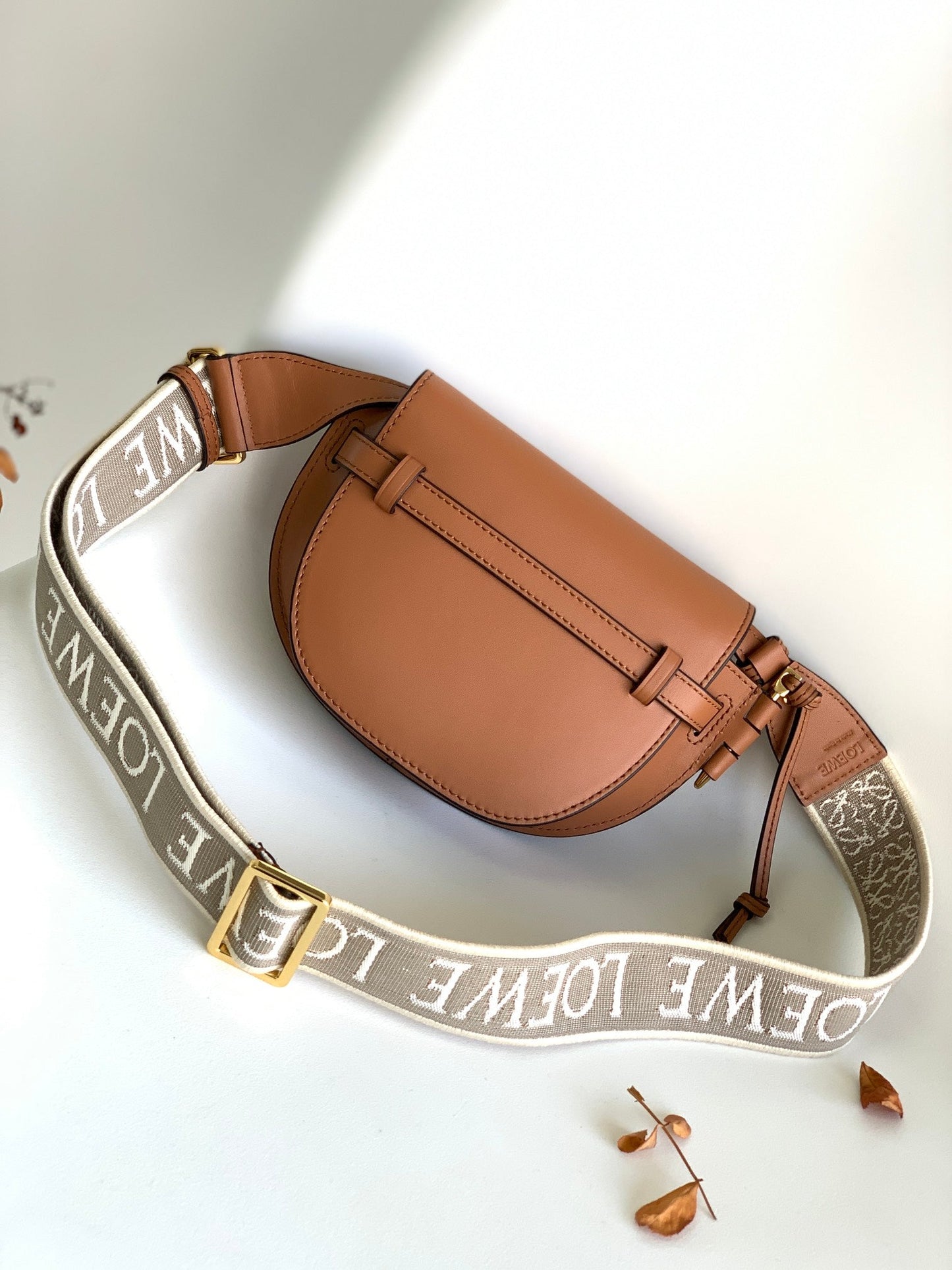 Mini Gate Dual Bag 21cm Tan Calfskin mysite