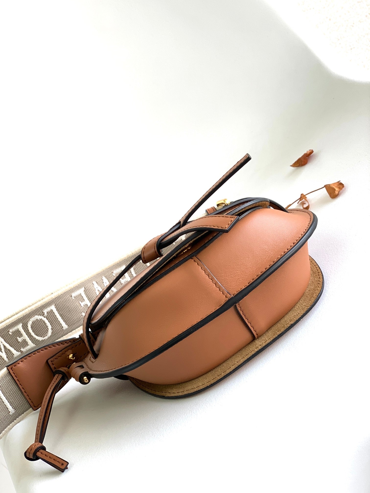 Mini Gate Dual Bag 21cm Tan Calfskin mysite