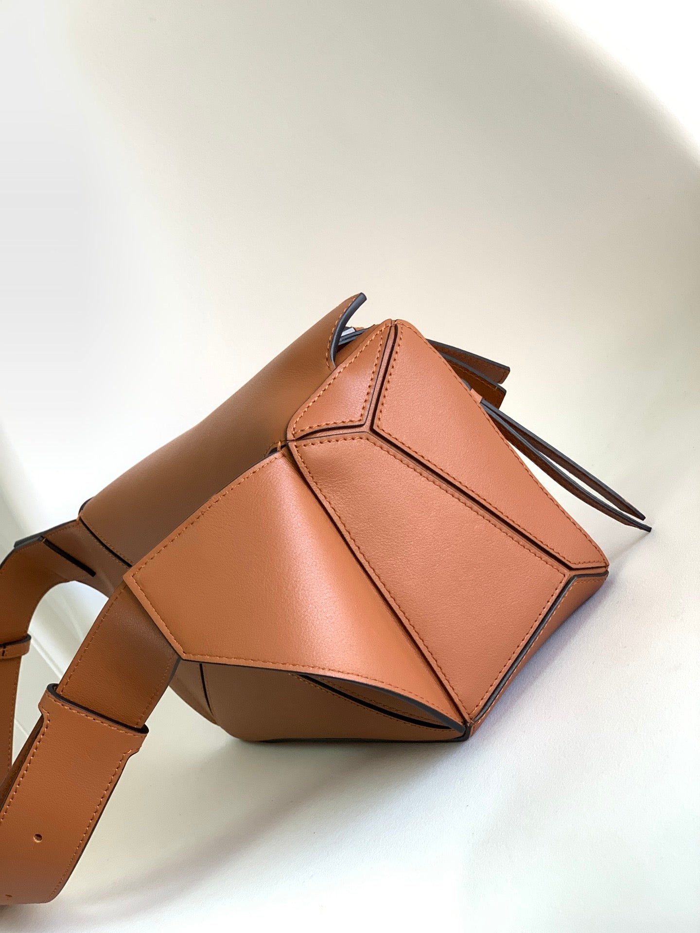 Loewe Puzzle Waist Bag 24 Brownish Orange Cowhide mysite