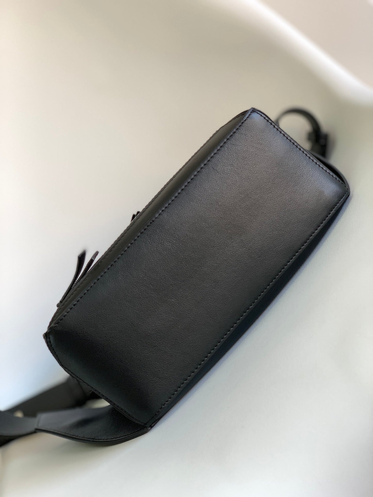 Loew Puzzle Small 24cm Black Leather Belt Bag mysite