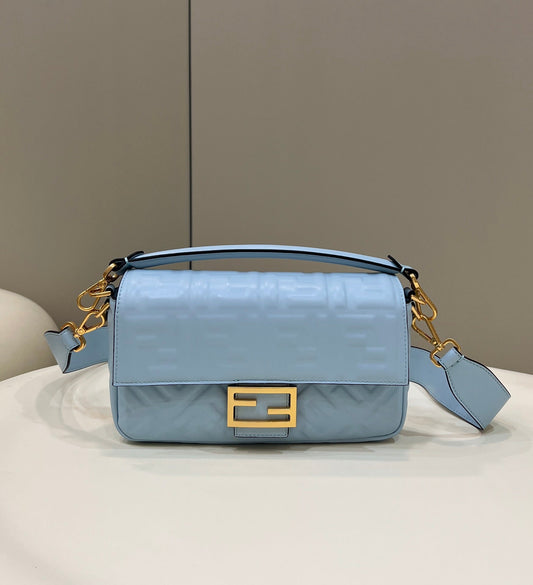 Baguette 27cm Cloud Blue Lambskin Gold Hardware mysite