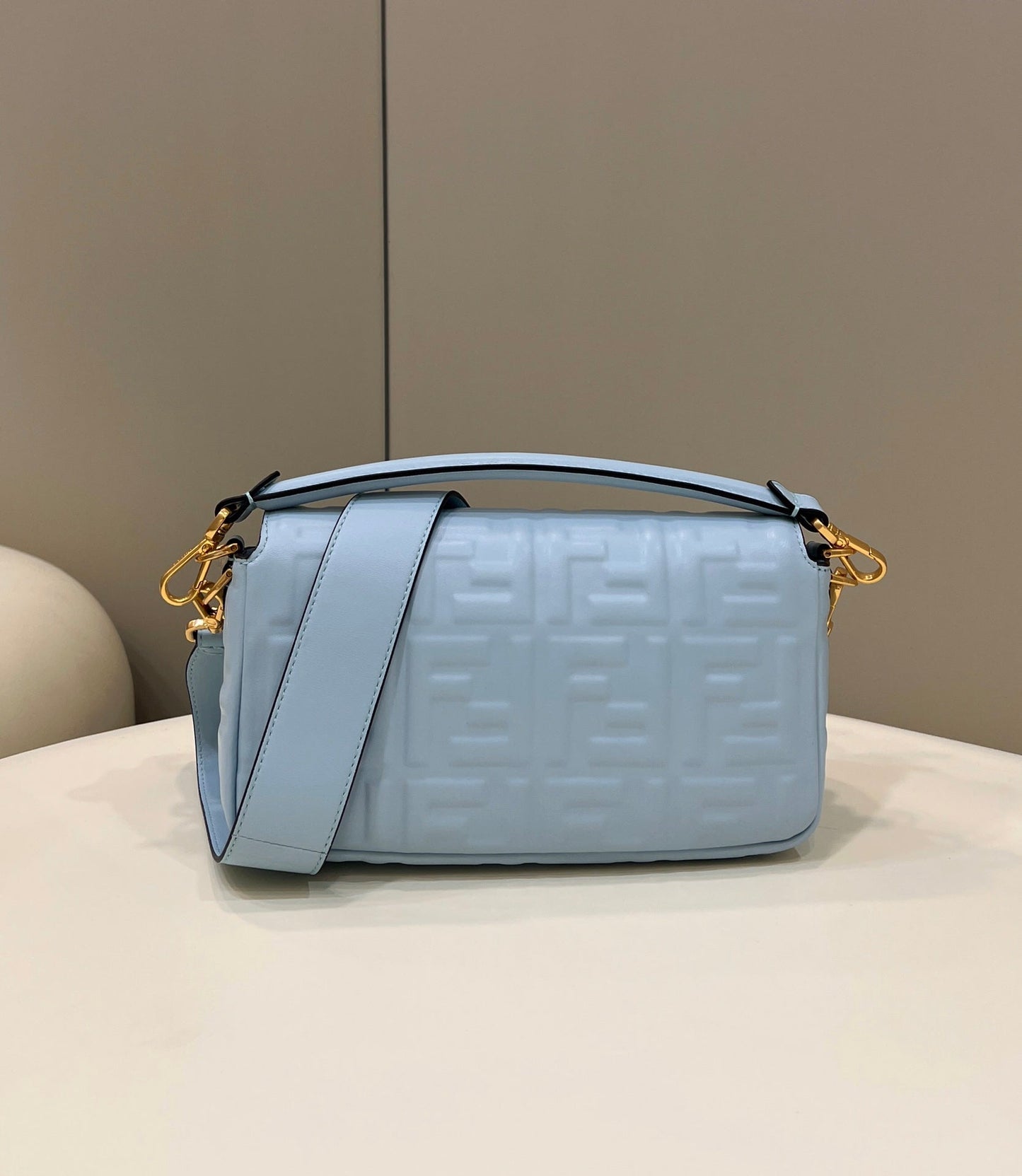 Baguette 27cm Cloud Blue Lambskin Gold Hardware mysite