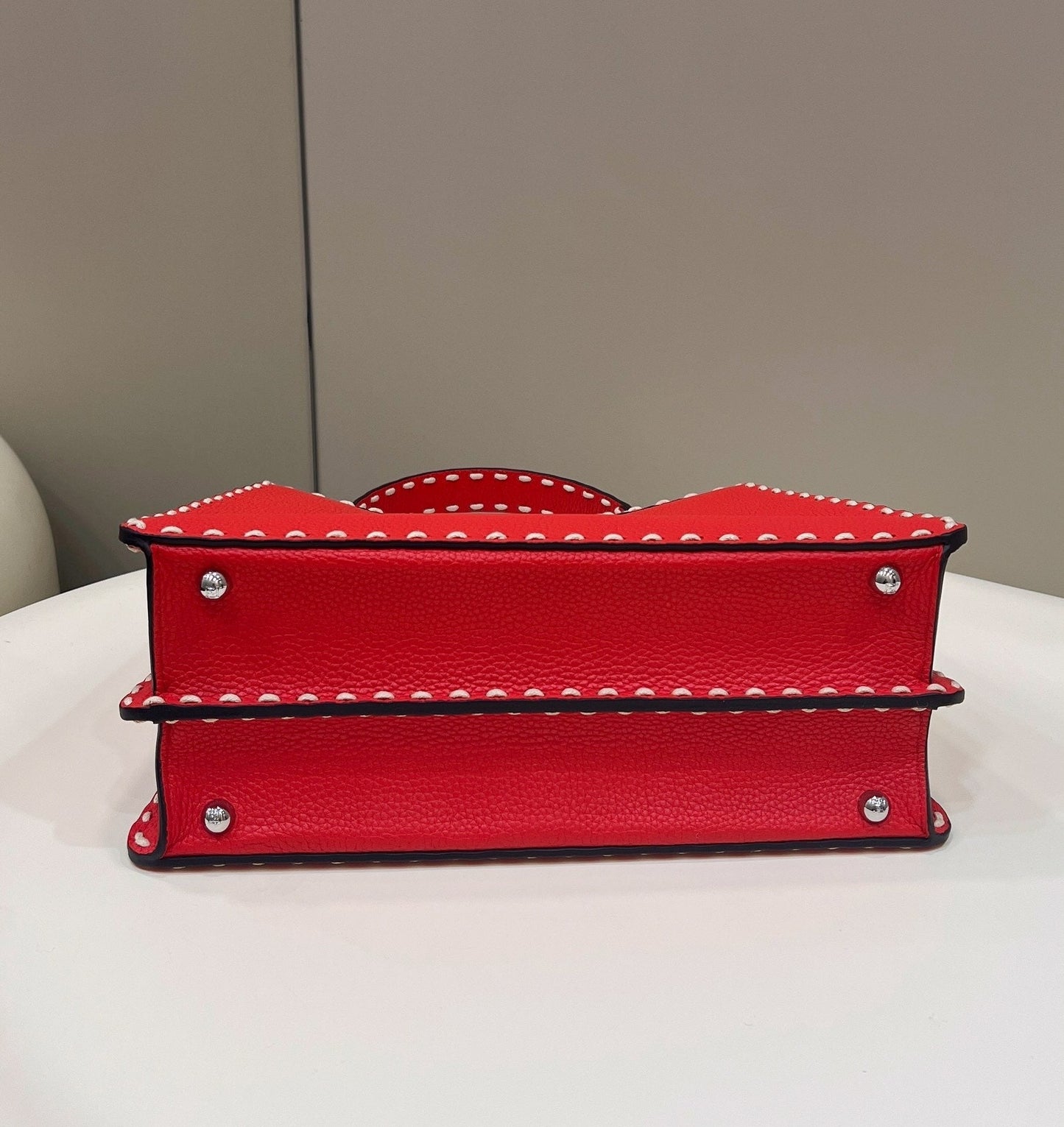 PEEKABOO ISEEU 33 IN RED GRAINED CALFSKIN SILVER HARDWARE mysite