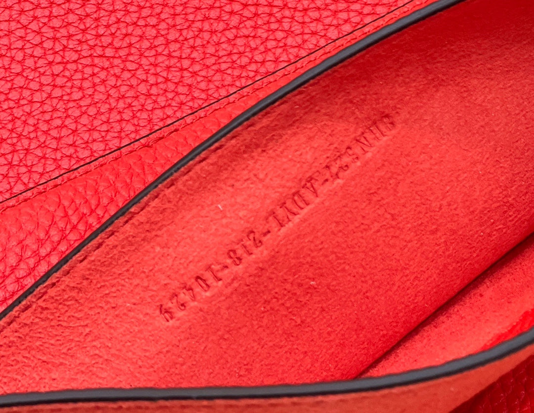 PEEKABOO ISEEU 33 IN RED GRAINED CALFSKIN SILVER HARDWARE mysite