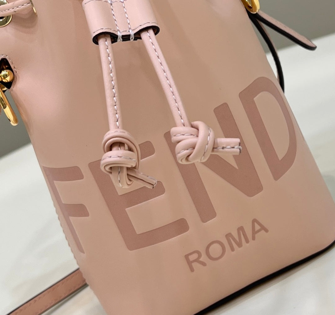 MON TRESOR MINI 18 BAG IN PEACHY PINK CALFSKIN FF WITH GOLD HARDWARE mysite