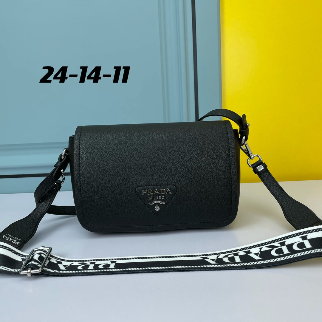 PRA 24 BAG WITH STRAP IN BLACK CALFSKIN mysite