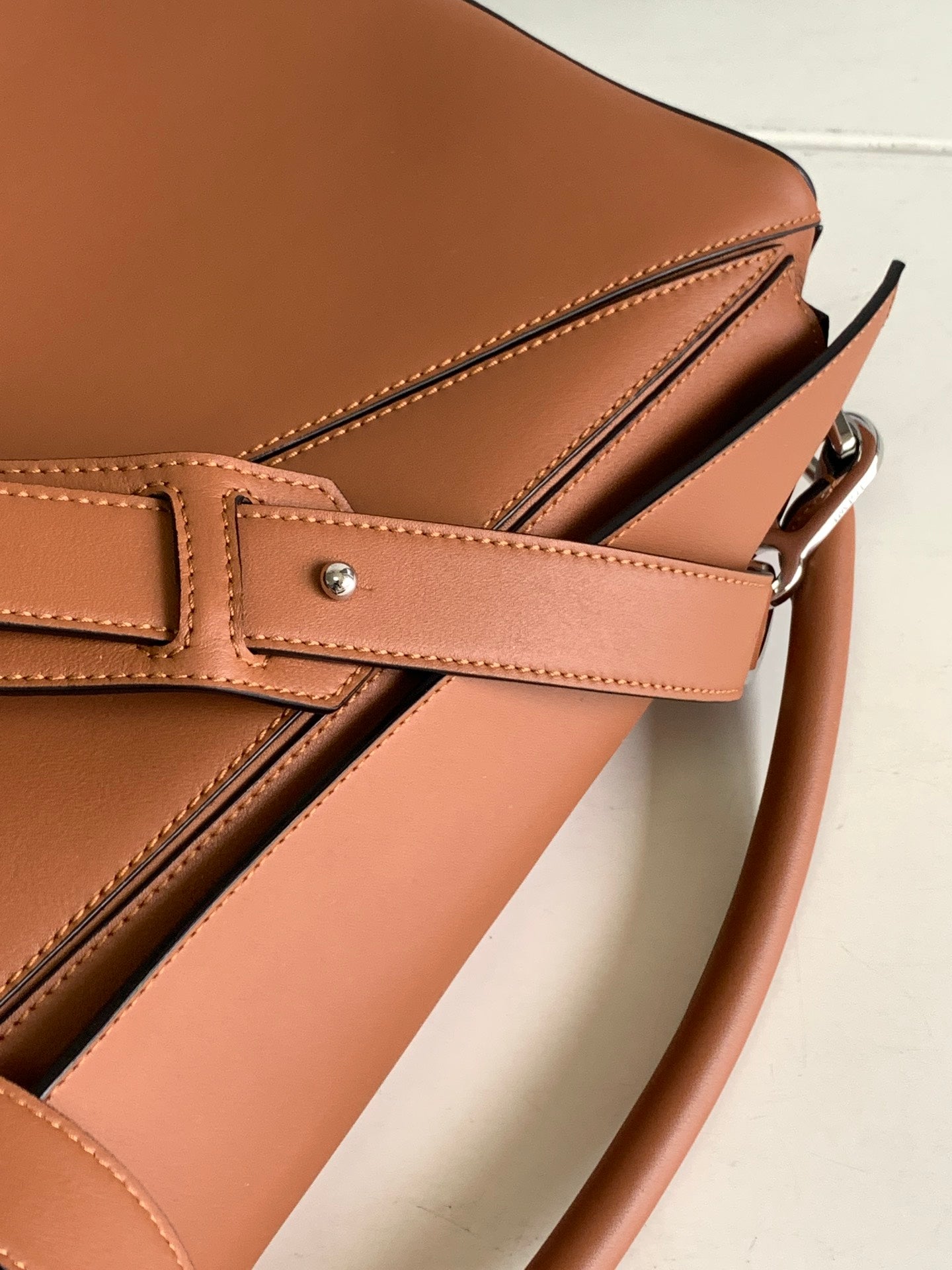 LOE PUZZLE LARGE 35 BAG IN BRONZE BROWN CALFSKIN mysite