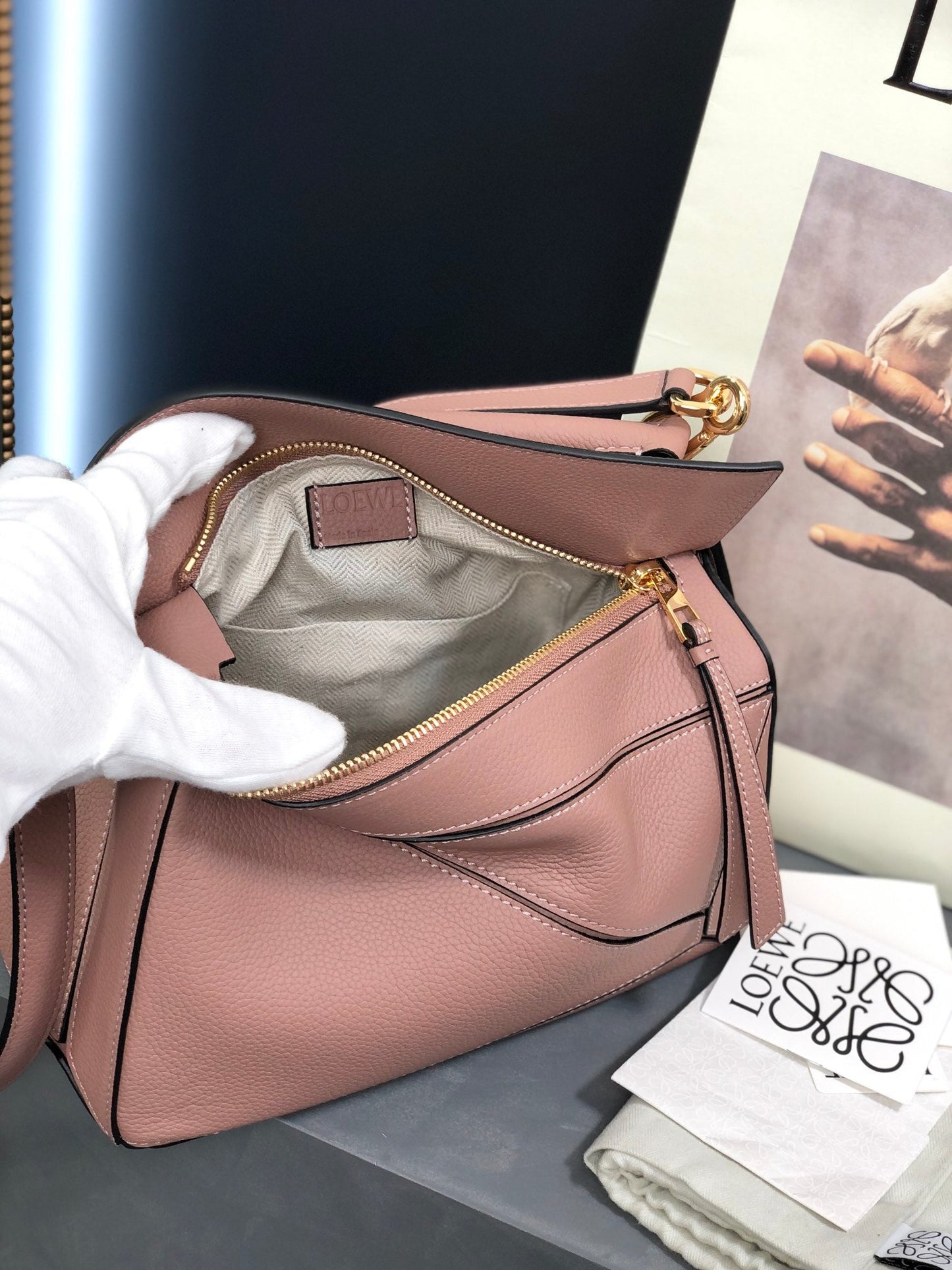 SMALL PUZZLE 24 BAG IN CLASSIC LIGHT PINK CALFSKIN mysite