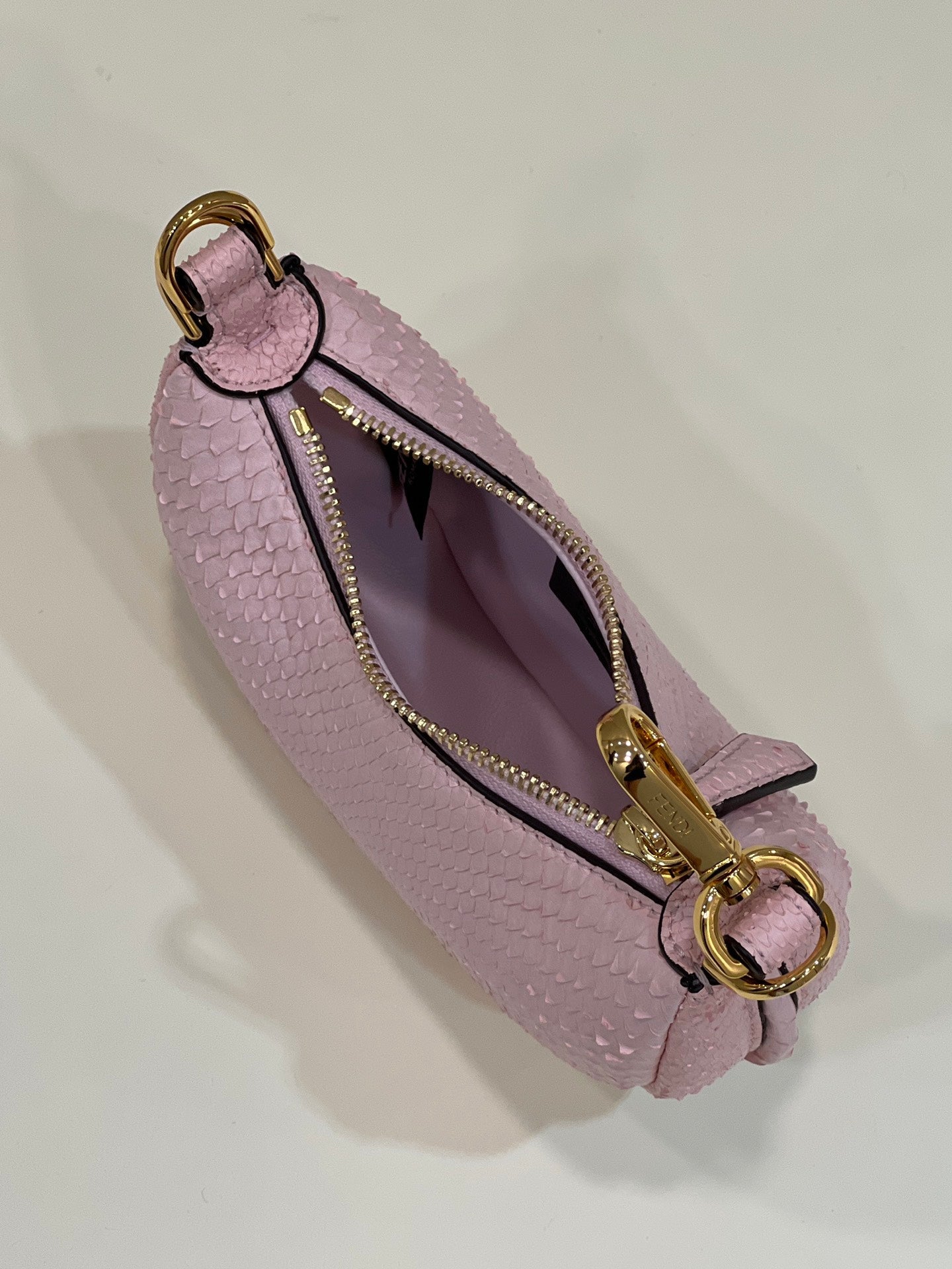 FENDIGRAPHY MINI 16 BAG IN LIGHT PINK CALFSKIN GOLD HARDWARE mysite