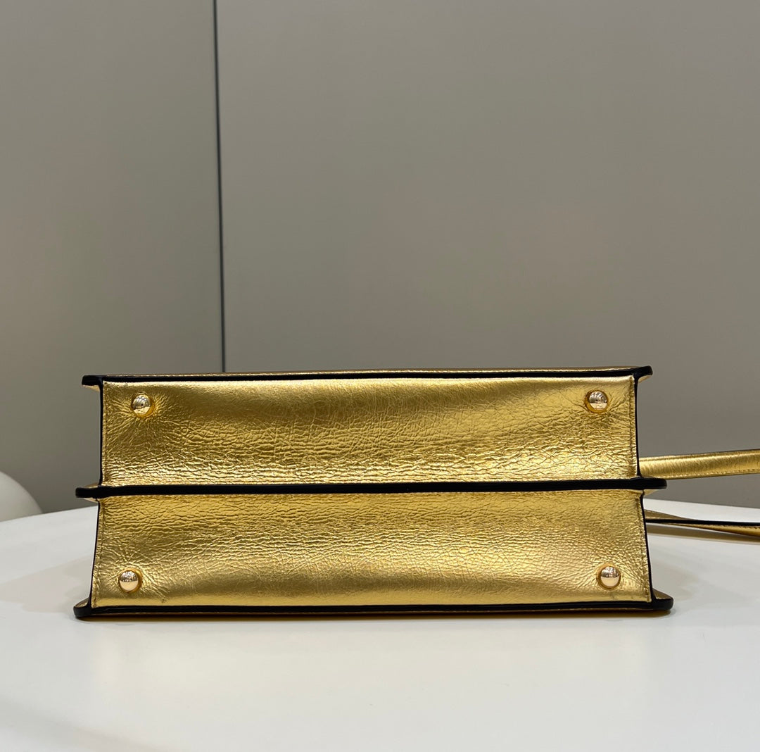 PEEKABOO ISEEU 33 IN GOLD METALLIC CALFSKIN GOLD HARDWARE mysite