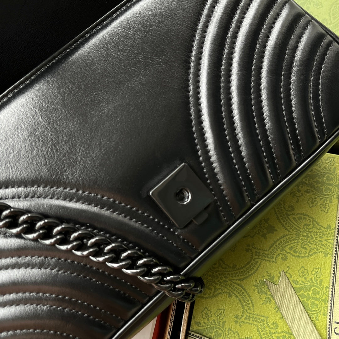 gg marmont 26cm all black calfskin mysite