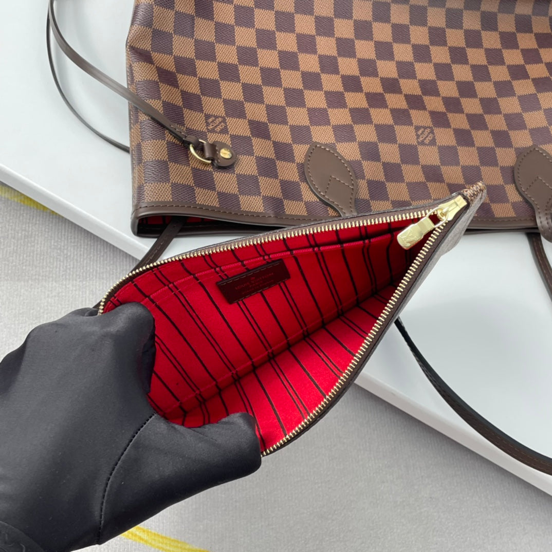 NEVERFULL MM 32 BROWN RED DAMIER AZUR mysite