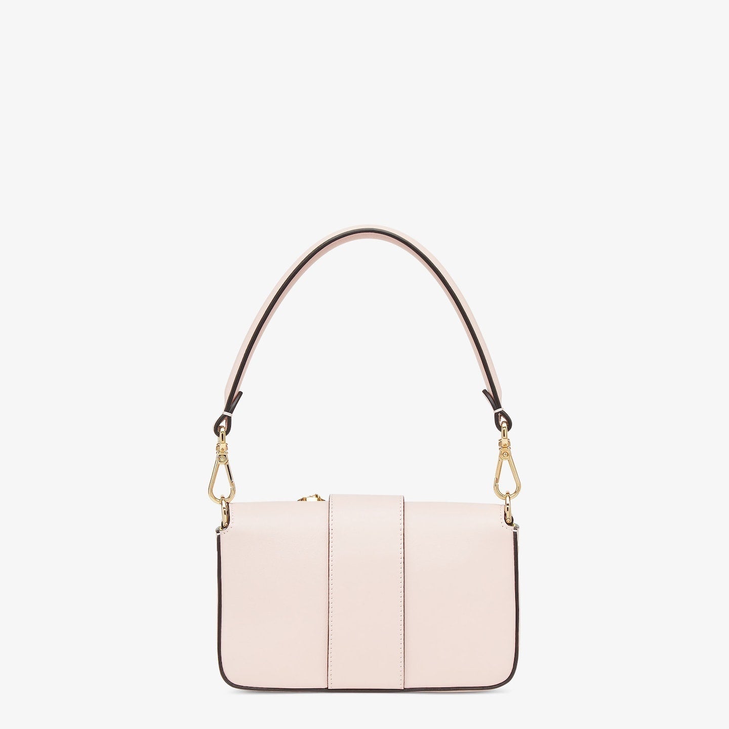 FENDI FENDACE BROOCH MINI 20 BAGUETTE BAG IN LIGHT PINK CALFSKIN mysite