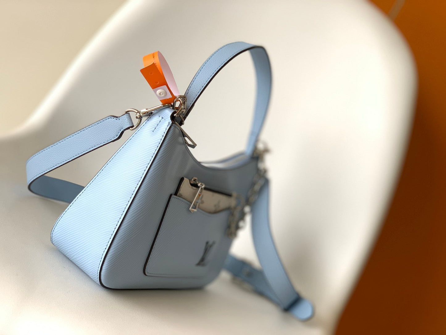 LV Marelle 25cm Blue Epi Grain Cowhide Metal HW mysite