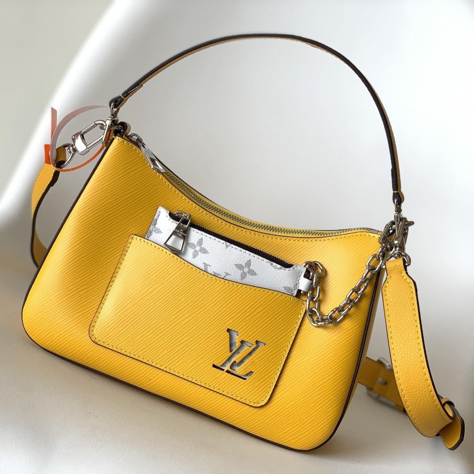 LV Marelle 25cm Yellow Epi Grain Cowhide Metal HW mysite
