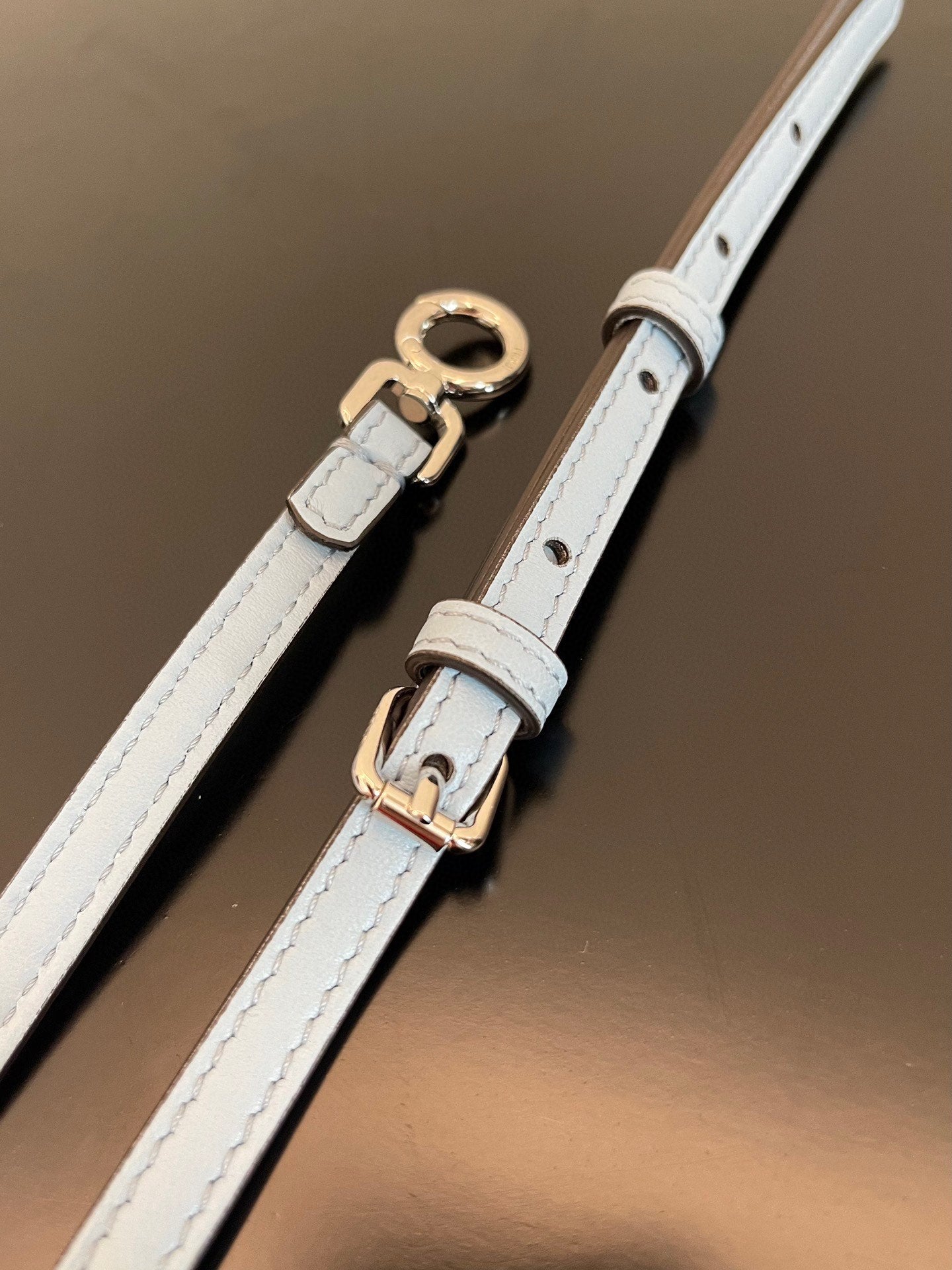 FENDI PEEKABOO ISEEU MICRO 12 BAG IN LIGHT BLUE CALFSKIN WITH GOLD HARDWARE mysite