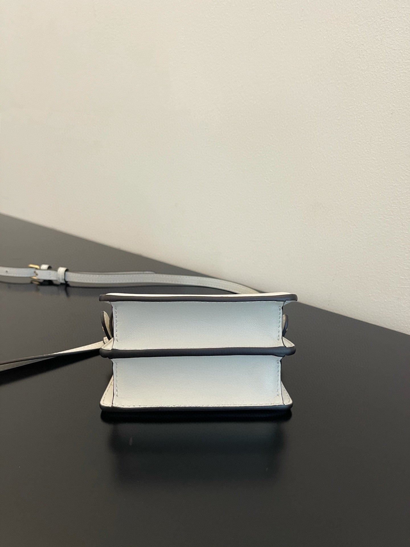 FENDI PEEKABOO ISEEU MICRO 12 BAG IN WHITE CALFSKIN WITH GOLD HARDWARE mysite