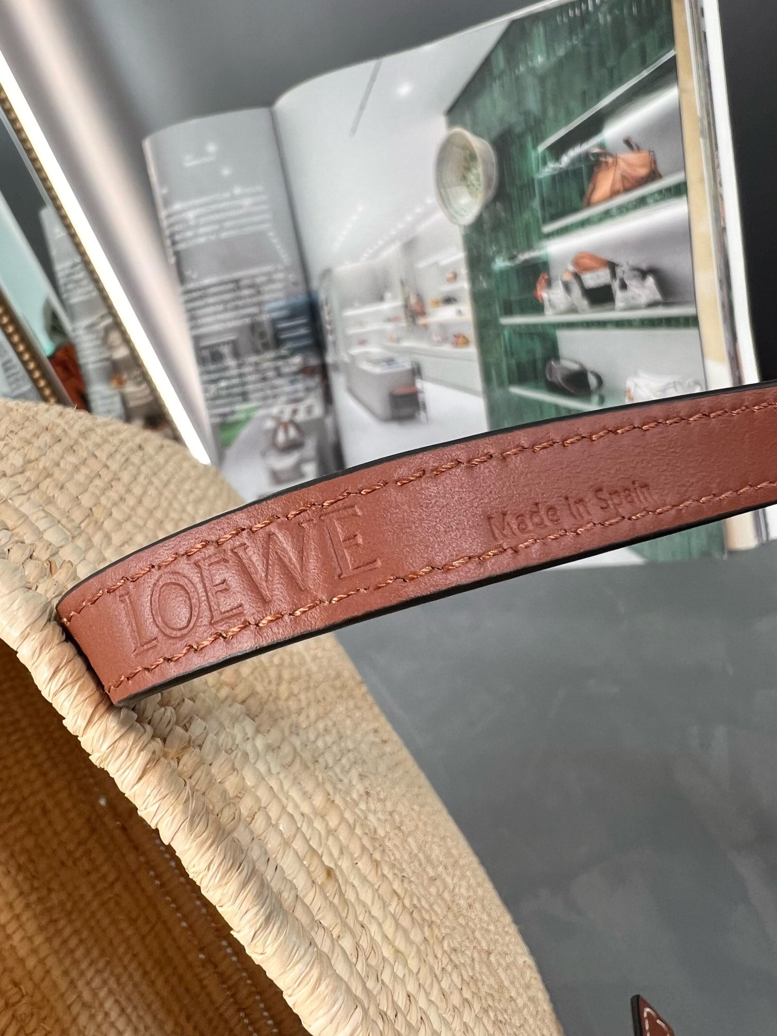 SMALL SQUARE  28 BASKET BAG IN RAFFIA AND CALFSKIN mysite