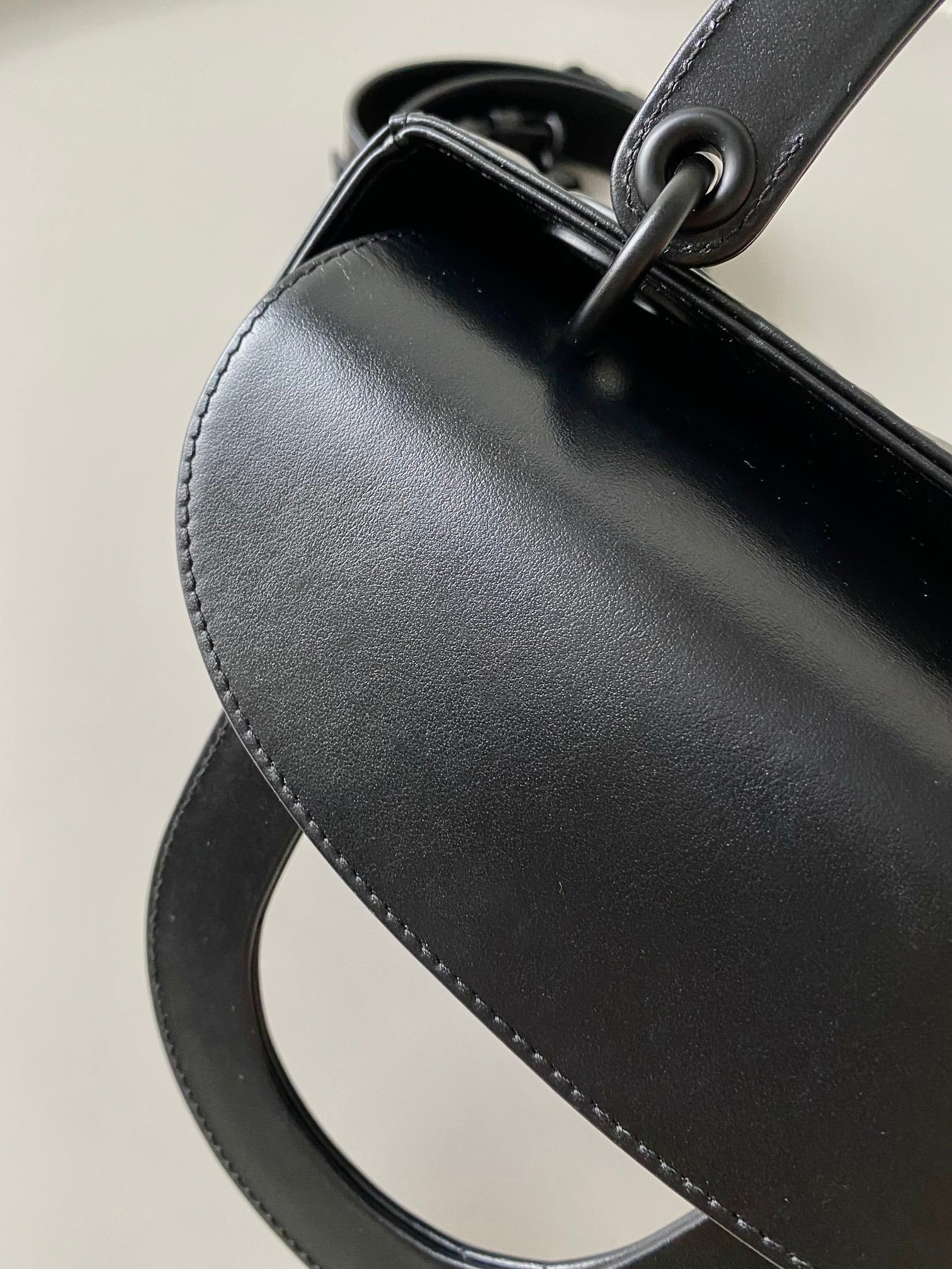 SMALL LADY 20 ALL BLACK LAMBSKIN DIAMOND MOTIF mysite