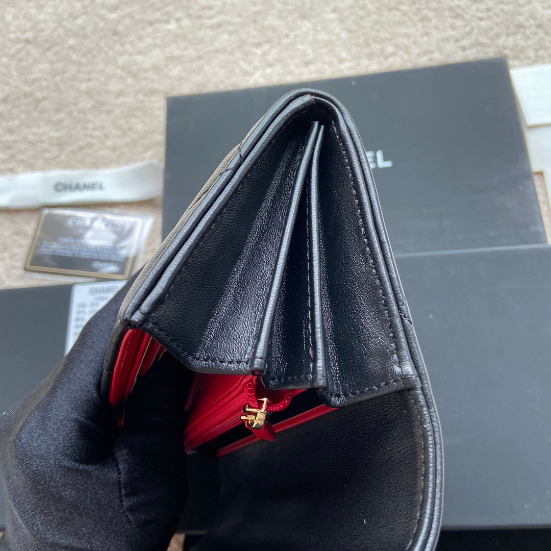 CC 19 Long Wallet 19cm Black Calfskin mysite