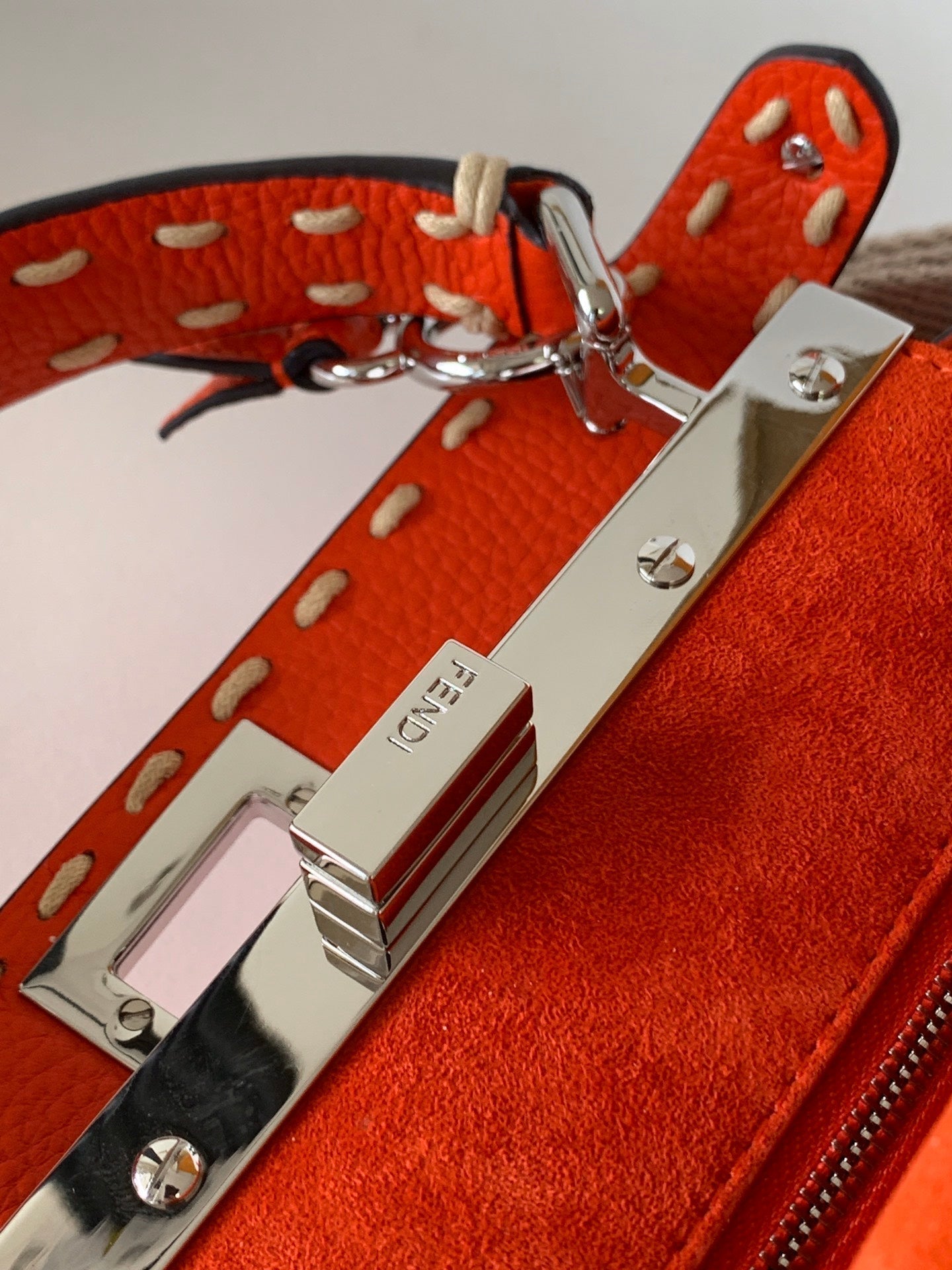 Peekaboo Mini Selleria Bag 23cm red leather shw with 220 hand-sewn stitches mysite