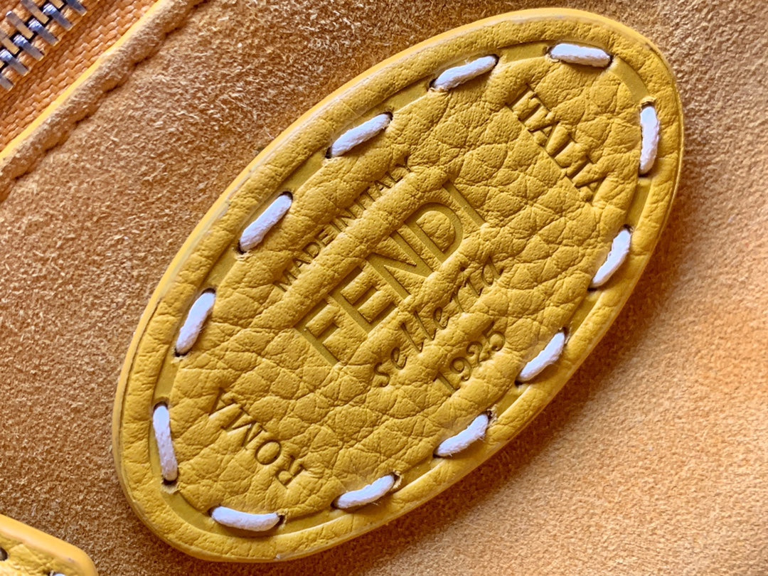 Peekaboo Mini Selleria Bag 23cm yellow leather shw with 220 hand-sewn stitches mysite