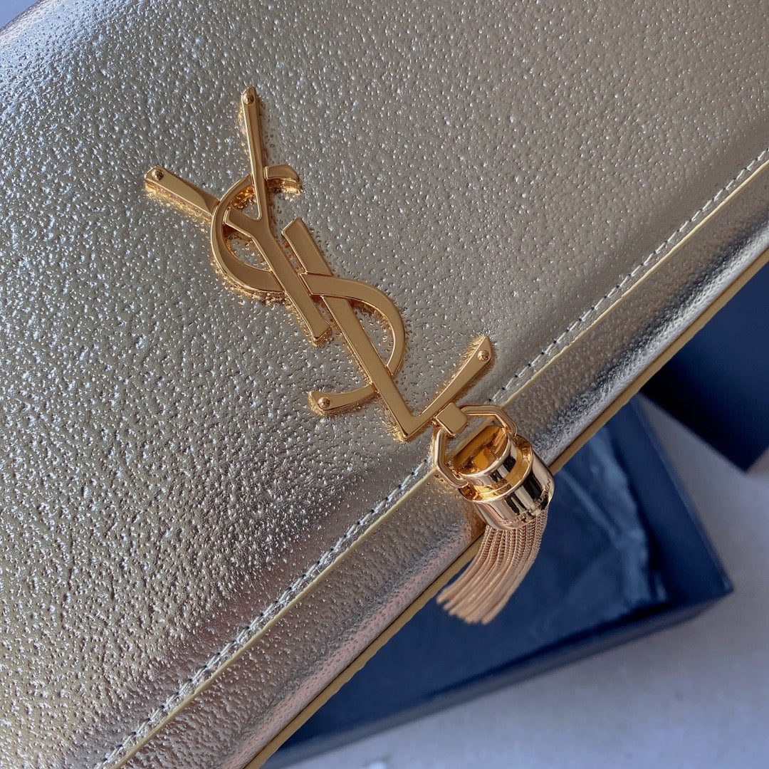 kate medium 24cm gold metalic calfskin gold hardware mysite