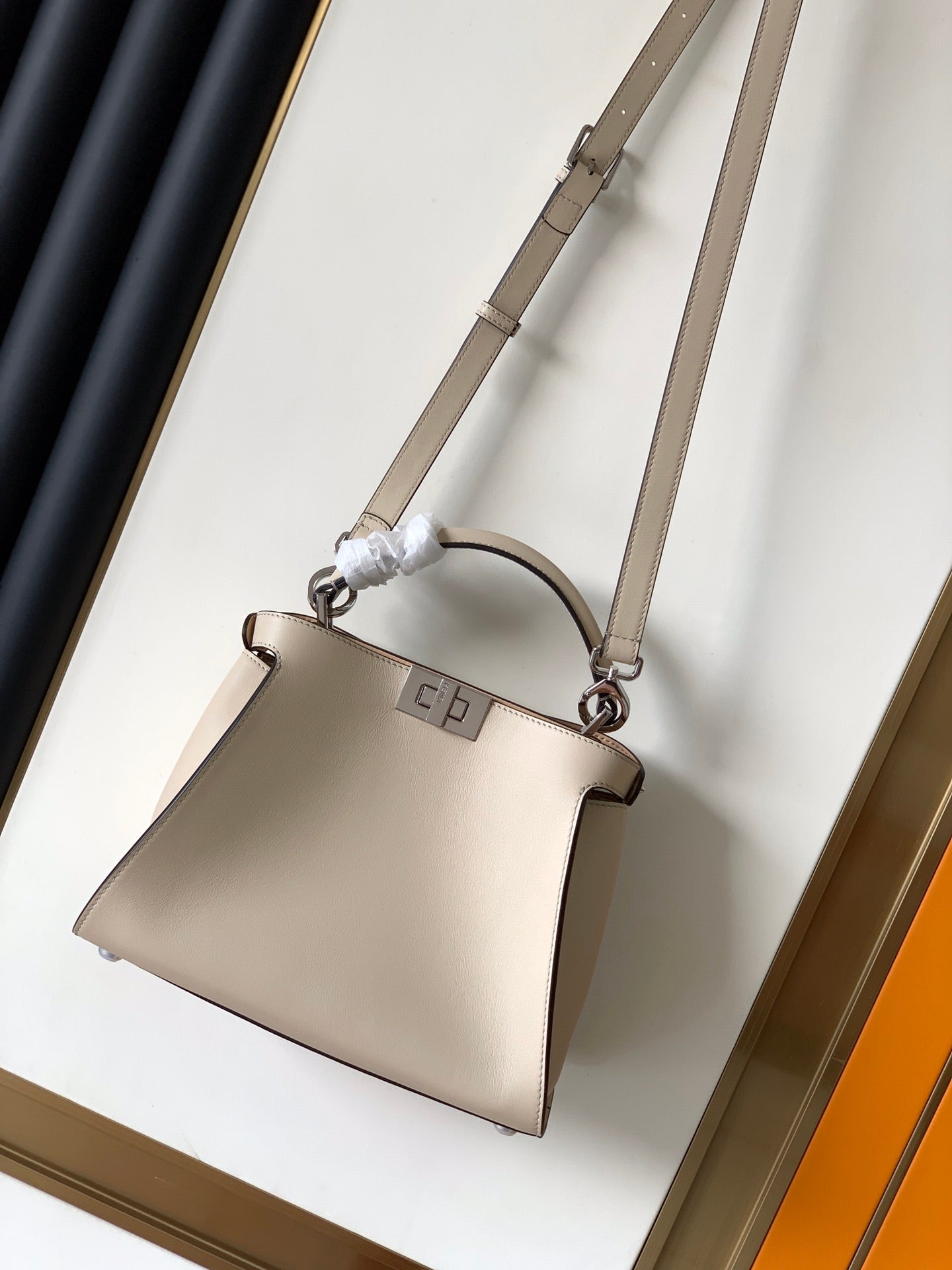 Peekaboo ISeeU Small 27cm Bag ivory lambskin gold hardware mysite