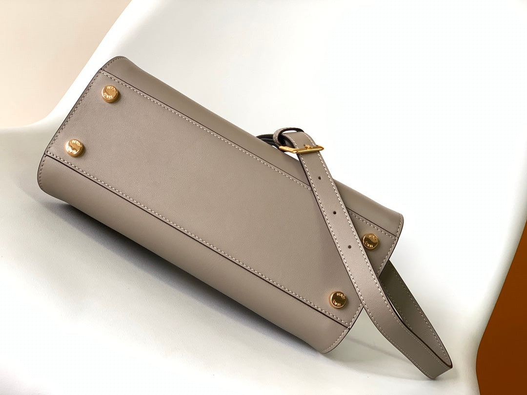 Peekaboo ISeeU Small 27cm Bag brown lambskin gold hardware mysite