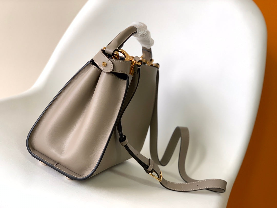 Peekaboo ISeeU Small 27cm Bag brown lambskin gold hardware mysite