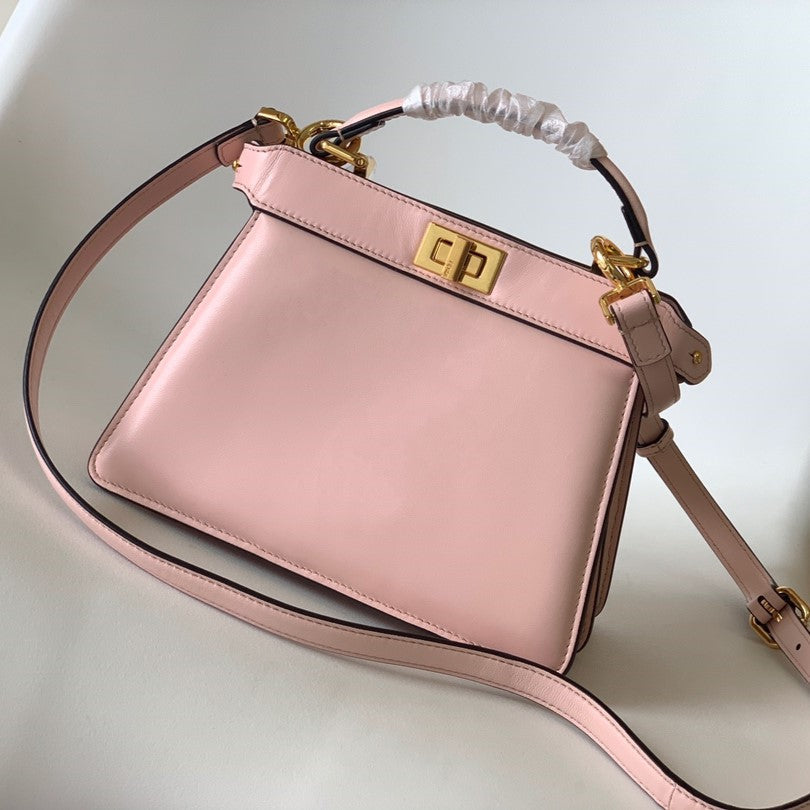 Peekaboo ISeeU Petite 20 Bag Pink Lambskin Ghw mysite