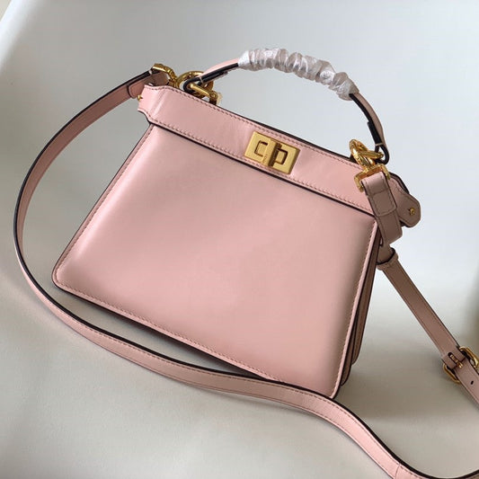Peekaboo ISeeU Petite 20 Bag Pink Lambskin Ghw mysite