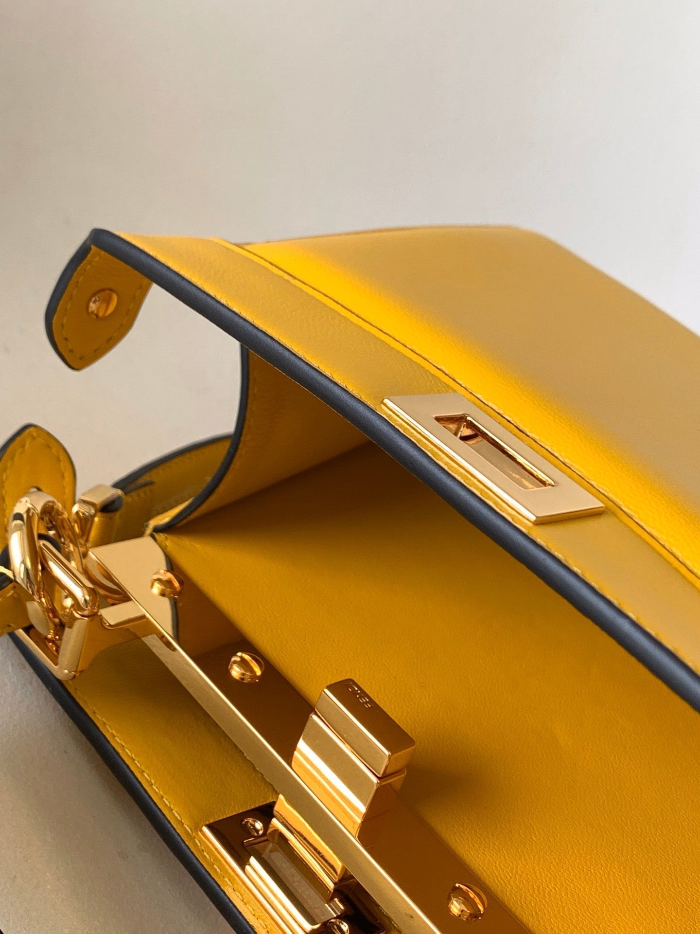 Peekaboo ISeeU Petite 20 Bag Yellow Lambskin Ghw mysite