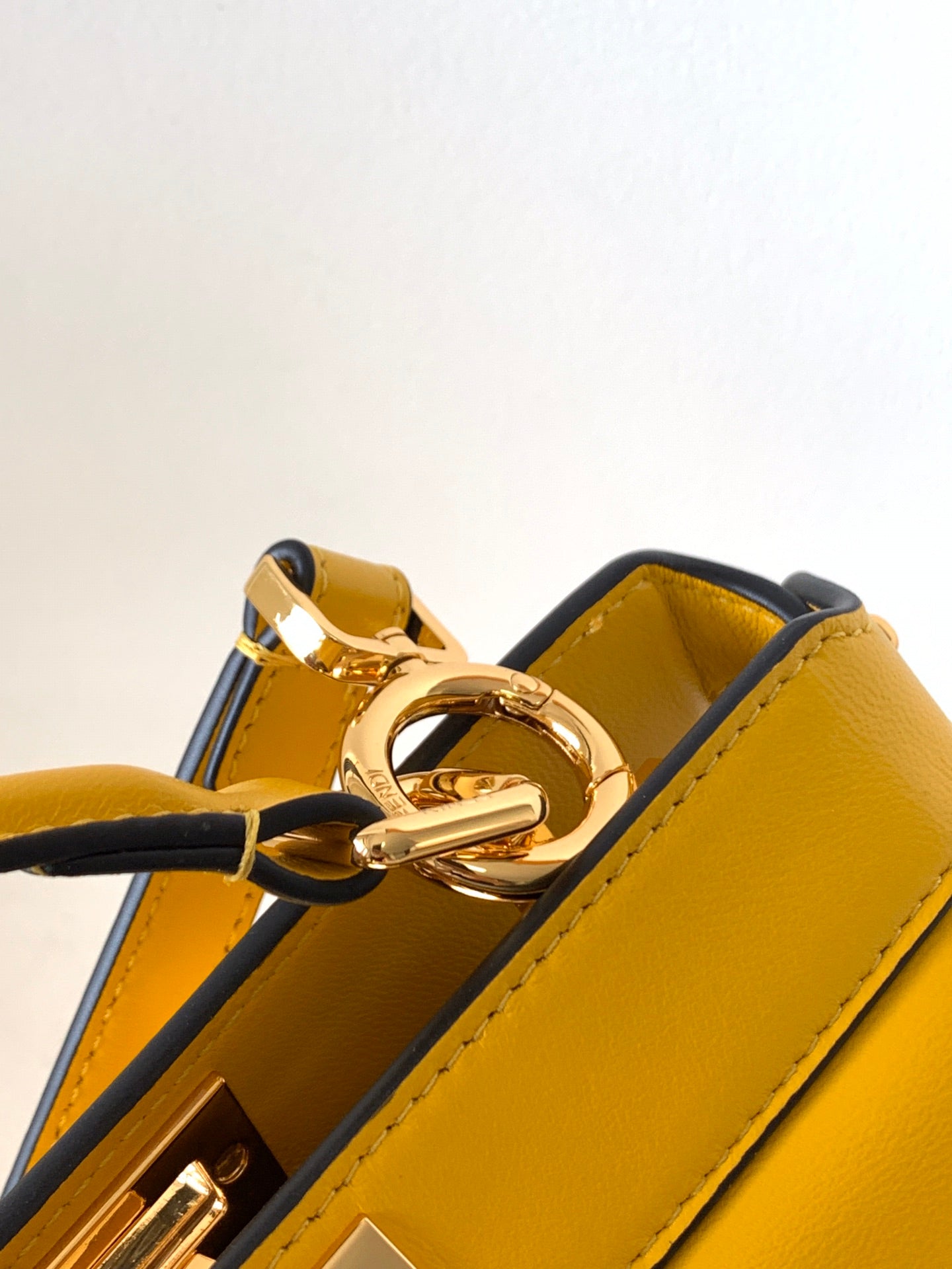 Peekaboo ISeeU Petite 20 Bag Yellow Lambskin Ghw mysite